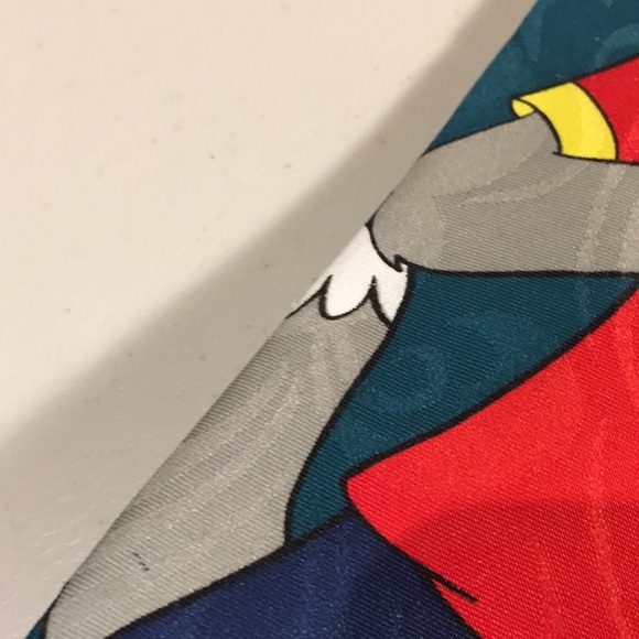 Tom & Jerry Cartoon Tie Green / Blue Vintage 1994 - Picture 12 of 13